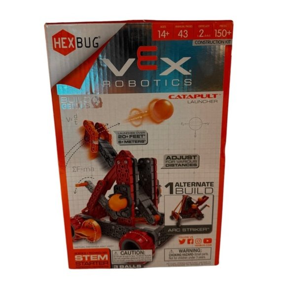 Hex Bug Vex Robotics Build Kit 150+ Piece Catapult Launcher - Picture 1 of 4